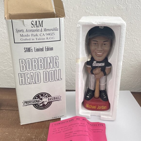 Michael Jordan Birmingham Barons SAM's Limited Edition Bobblehead New In Box COA - Picture 1 of 4